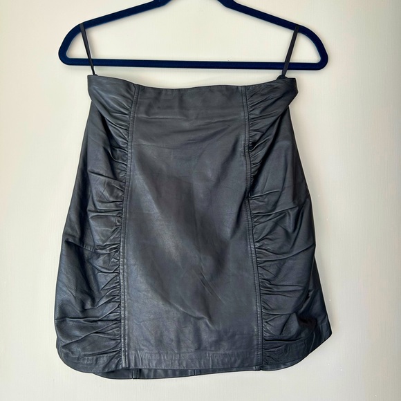 Nanette Lepore Leather Skirt - Picture 1 of 6